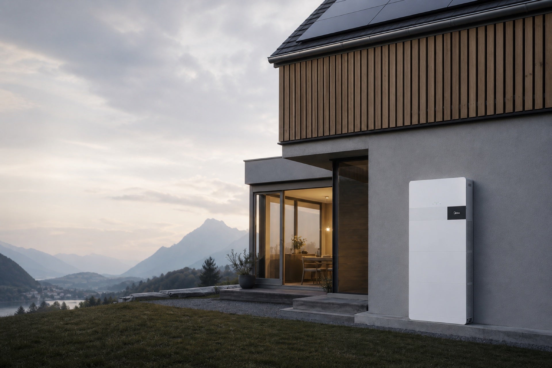 Maison suisse équipée d'une solution de stockage solaire