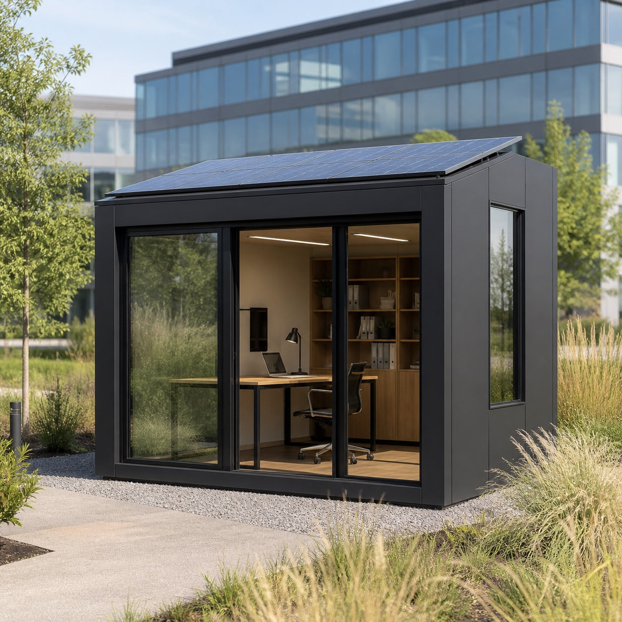 Maison solaire bureau