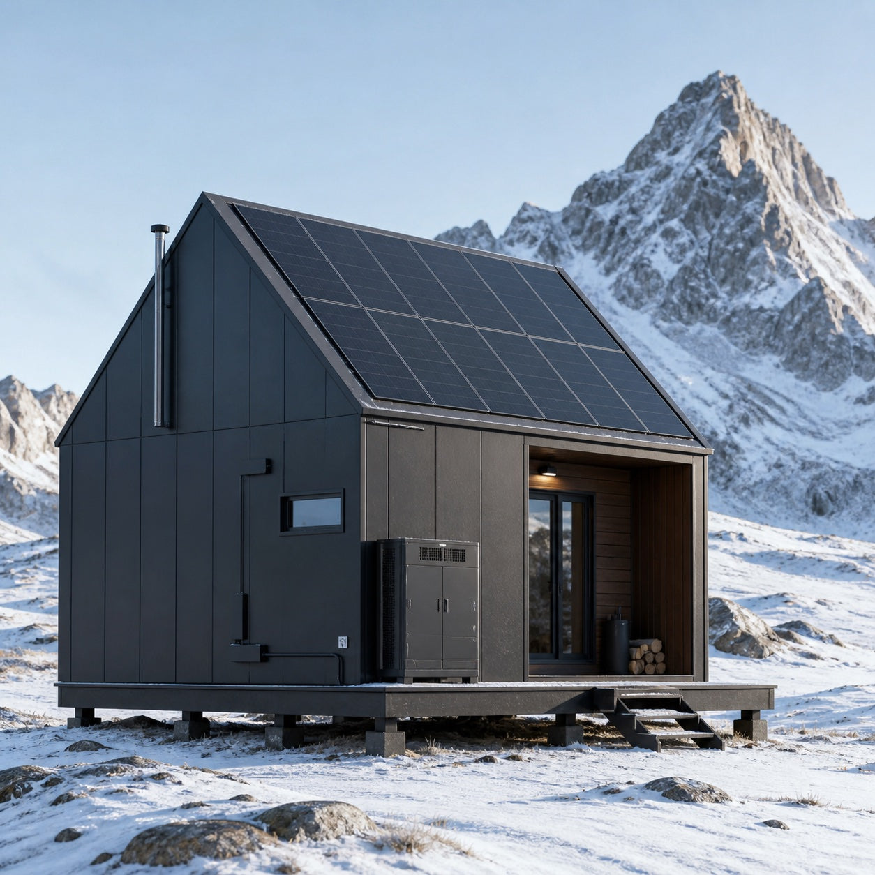 Maison solaire hors réseau